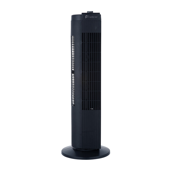 28" Tower Fan with Efficient Wide-Angle Oscillation and Easy Push Button Controls